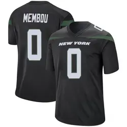 Nike Armand Membou New York Jets Men's Game Stealth Black Jersey