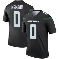 Nike Armand Membou New York Jets Youth Legend Stealth Black Color Rush Jersey