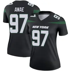Nike Bradlee Anae New York Jets Women's Legend Stealth Black Color Rush Jersey