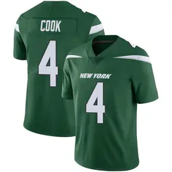 Brady Cook New York Jets Men's Limited Gotham Green Vapor Jersey