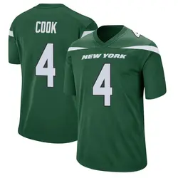 Brady Cook New York Jets Youth Game Gotham Green Jersey