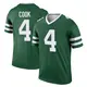 Nike Brady Cook New York Jets Youth Legend Green Legacy Jersey