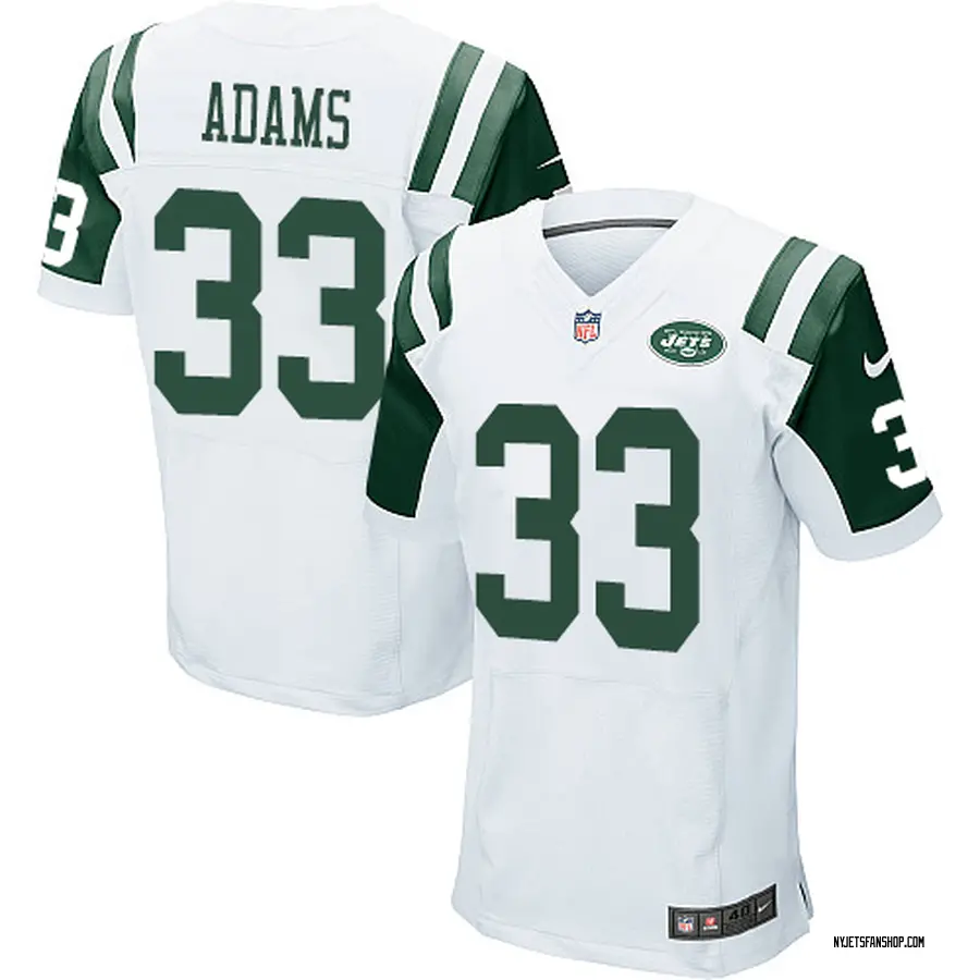 jamal adams white jets jersey