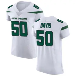 Nike Jamin Davis New York Jets Men's Elite Spotlight White Vapor Untouchable Jersey