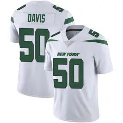 Nike Jamin Davis New York Jets Men's Limited Spotlight White Vapor Jersey