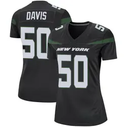 Nike Jamin Davis New York Jets Women's Game Stealth Black Jersey