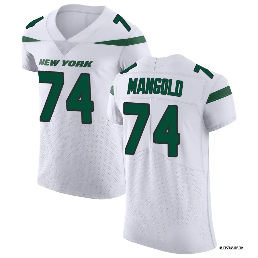 Nike Nick Mangold New York Jets Men's Elite Spotlight White Vapor ...