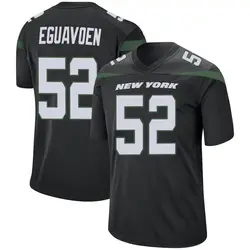 Nike Sam Eguavoen New York Jets Men's Game Stealth Black Jersey