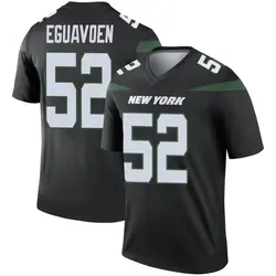 Nike Sam Eguavoen New York Jets Men's Legend Stealth Black Color Rush Jersey