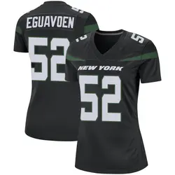 Nike Sam Eguavoen New York Jets Women's Game Stealth Black Jersey
