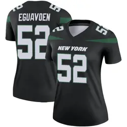 Nike Sam Eguavoen New York Jets Women's Legend Stealth Black Color Rush Jersey